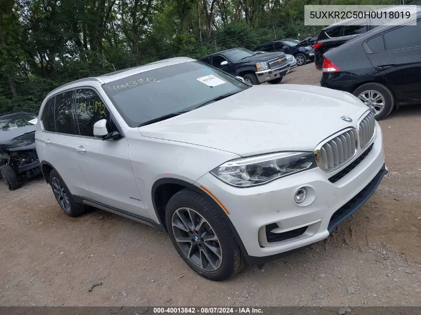 2017 BMW X5 Sdrive35I VIN: 5UXKR2C50H0U18019 Lot: 40013842