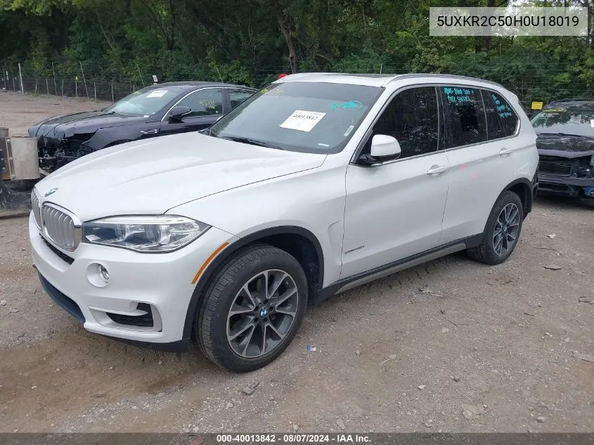 2017 BMW X5 Sdrive35I VIN: 5UXKR2C50H0U18019 Lot: 40013842