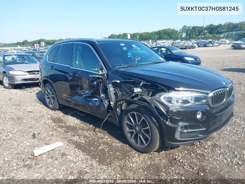 2017 BMW X5 Edrive xDrive40E Iperformance VIN: 5UXKT0C37H0S81245 Lot: 40024692