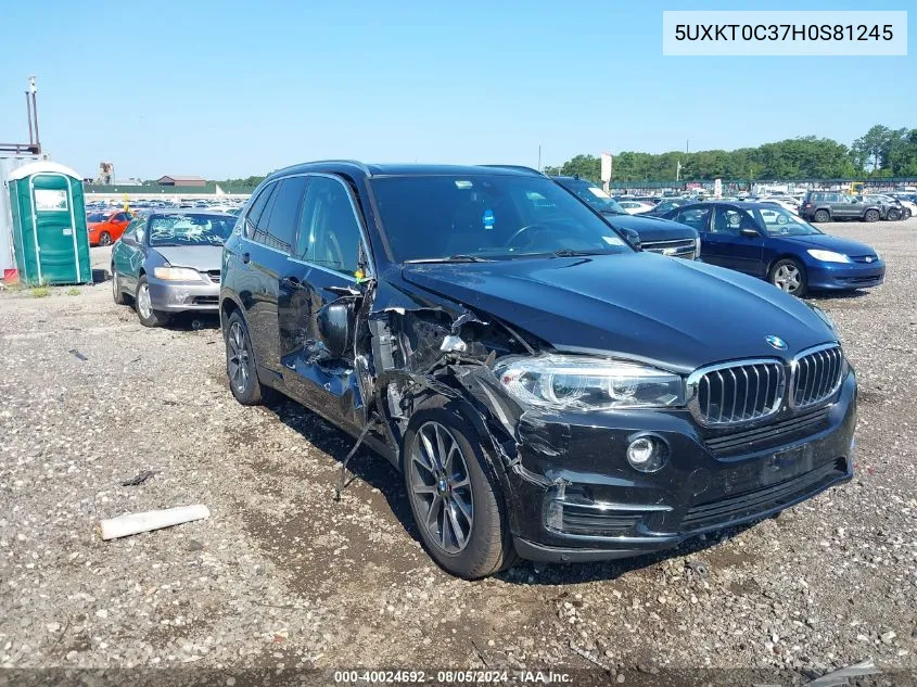 2017 BMW X5 Edrive xDrive40E Iperformance VIN: 5UXKT0C37H0S81245 Lot: 40024692