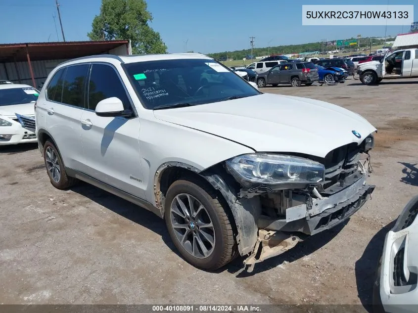 5UXKR2C37H0W43133 2017 BMW X5 Sdrive35I