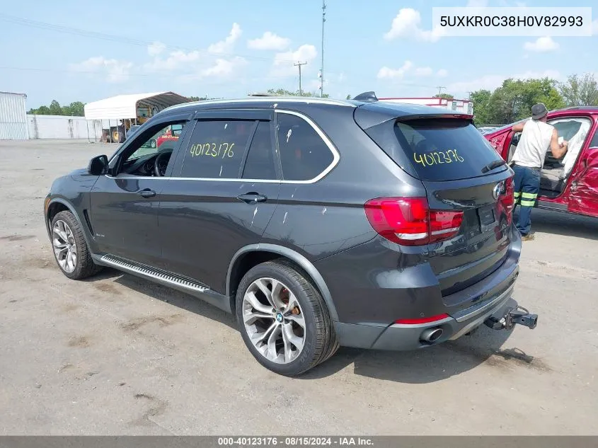 2017 BMW X5 xDrive35I VIN: 5UXKR0C38H0V82993 Lot: 40123176