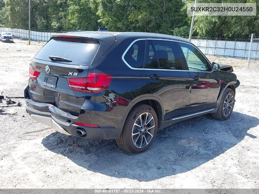 2017 BMW X5 Sdrive35I VIN: 5UXKR2C32H0U24550 Lot: 40161757