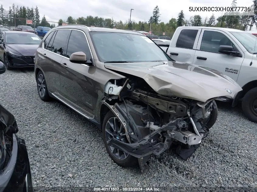 2017 BMW X5 xDrive35I VIN: 5UXKR0C3XH0X77736 Lot: 40171507