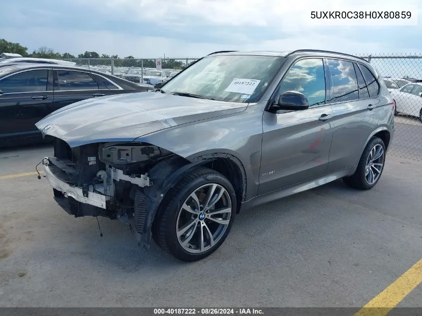 5UXKR0C38H0X80859 2017 BMW X5 xDrive35I