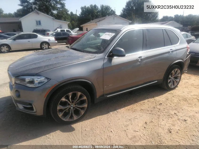 5UXKR2C35H0U23232 2017 BMW X5 Sdrive35I