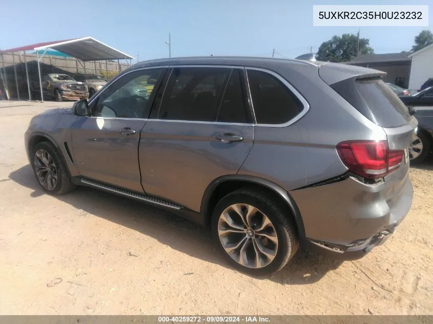 5UXKR2C35H0U23232 2017 BMW X5 Sdrive35I