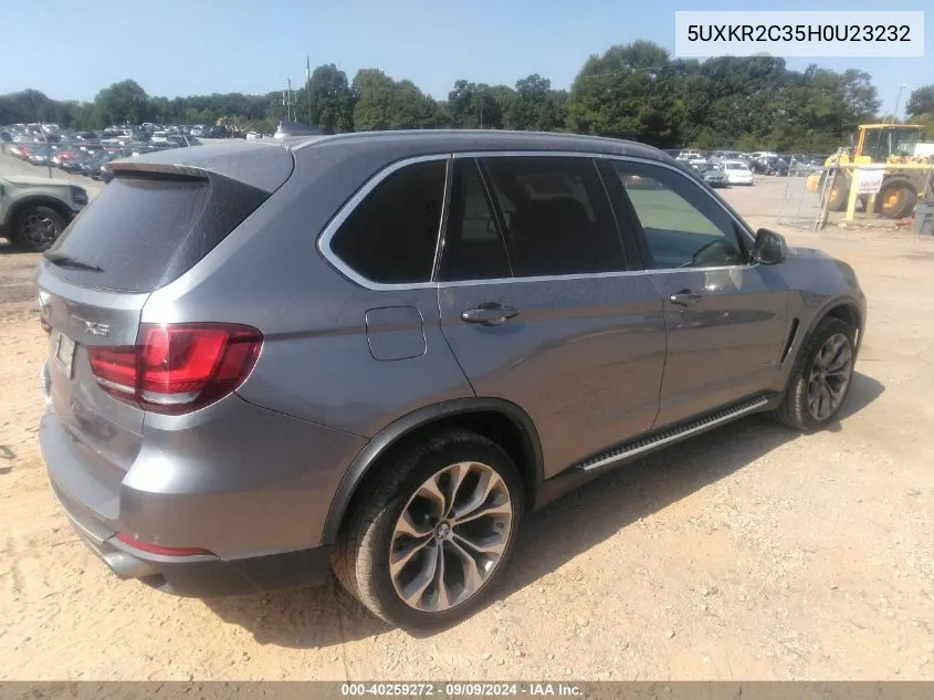 2017 BMW X5 Sdrive35I VIN: 5UXKR2C35H0U23232 Lot: 40259272