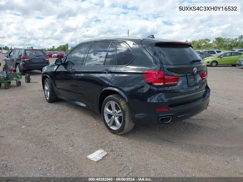 2017 BMW X5 xDrive35D VIN: 5UXKS4C3XH0Y16532 Lot: 40282560