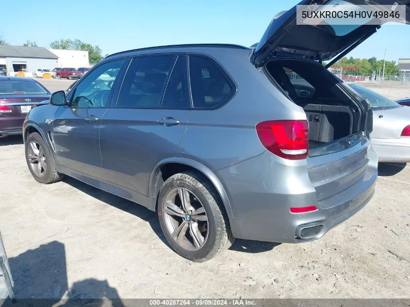 2017 BMW X5 xDrive35I VIN: 5UXKR0C54H0V49846 Lot: 40287264