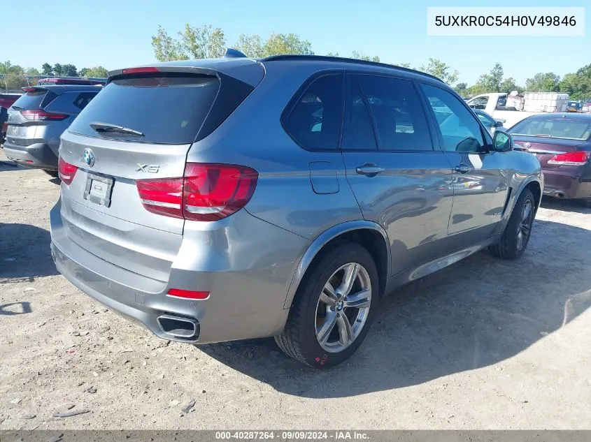 2017 BMW X5 xDrive35I VIN: 5UXKR0C54H0V49846 Lot: 40287264