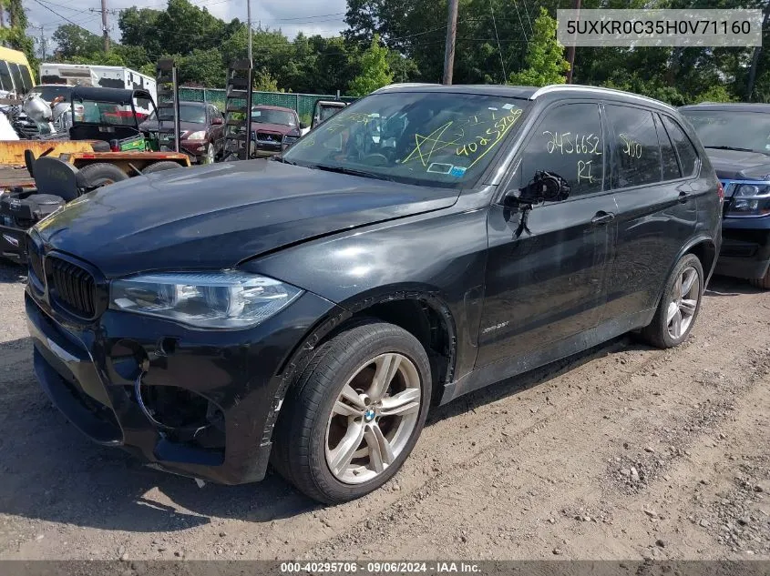 2017 BMW X5 xDrive35I VIN: 5UXKR0C35H0V71160 Lot: 40295706