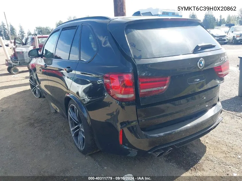 5YMKT6C39H0X20862 2017 BMW X5 M