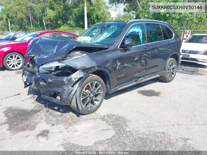 2017 BMW X5 xDrive35I VIN: 5UXKR0C5XH0V50144 Lot: 40312270