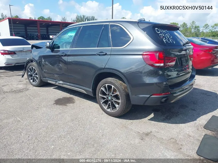 5UXKR0C5XH0V50144 2017 BMW X5 xDrive35I