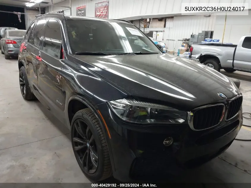 2017 BMW X5 Sdrive35I VIN: 5UXKR2C36H0U24017 Lot: 40429192