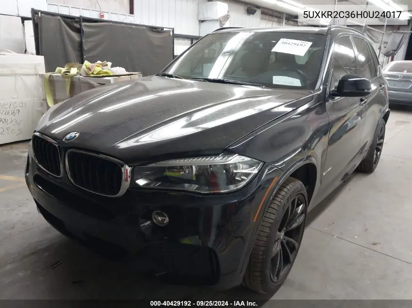 2017 BMW X5 Sdrive35I VIN: 5UXKR2C36H0U24017 Lot: 40429192