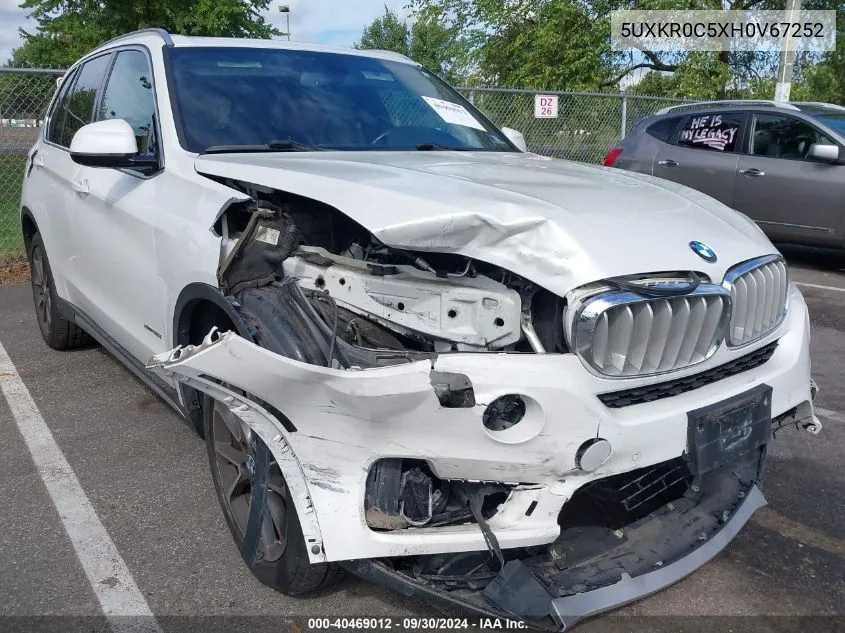 2017 BMW X5 xDrive35I VIN: 5UXKR0C5XH0V67252 Lot: 40469012