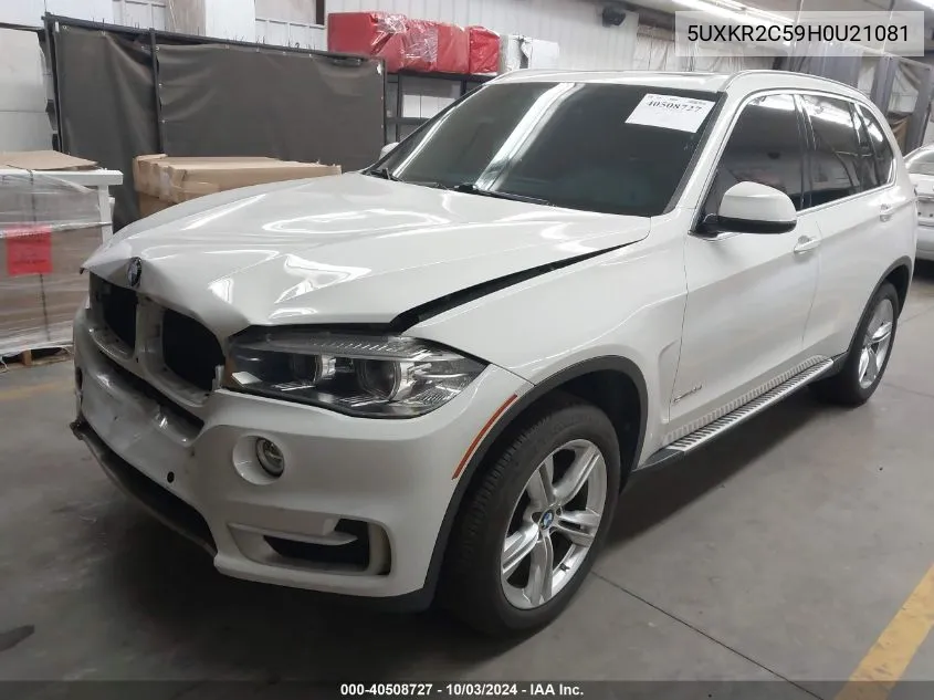 2017 BMW X5 Sdrive35I VIN: 5UXKR2C59H0U21081 Lot: 40508727