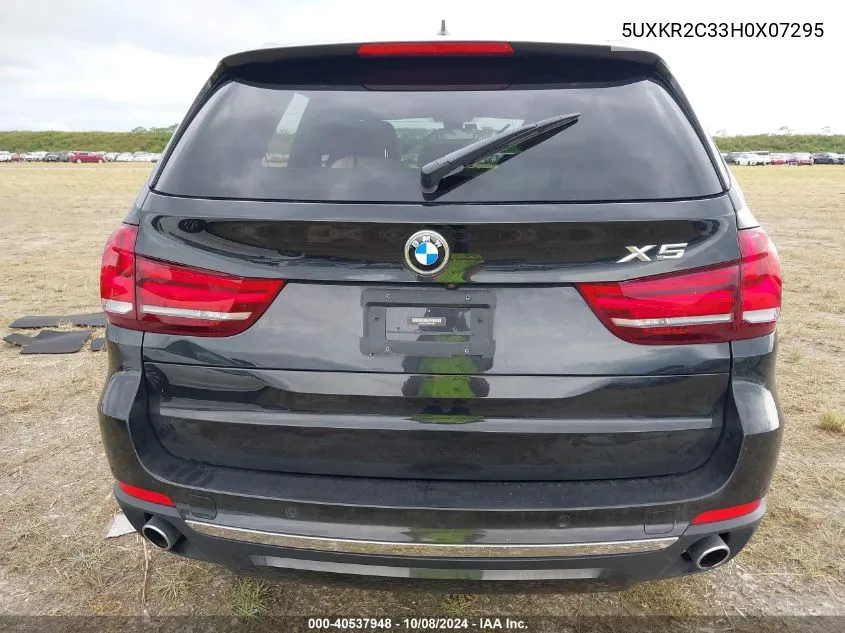 2017 BMW X5 Sdrive35I VIN: 5UXKR2C33H0X07295 Lot: 40537948