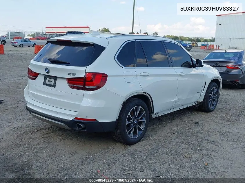 2017 BMW X5 xDrive35I VIN: 5UXKR0C39H0V83327 Lot: 40545229