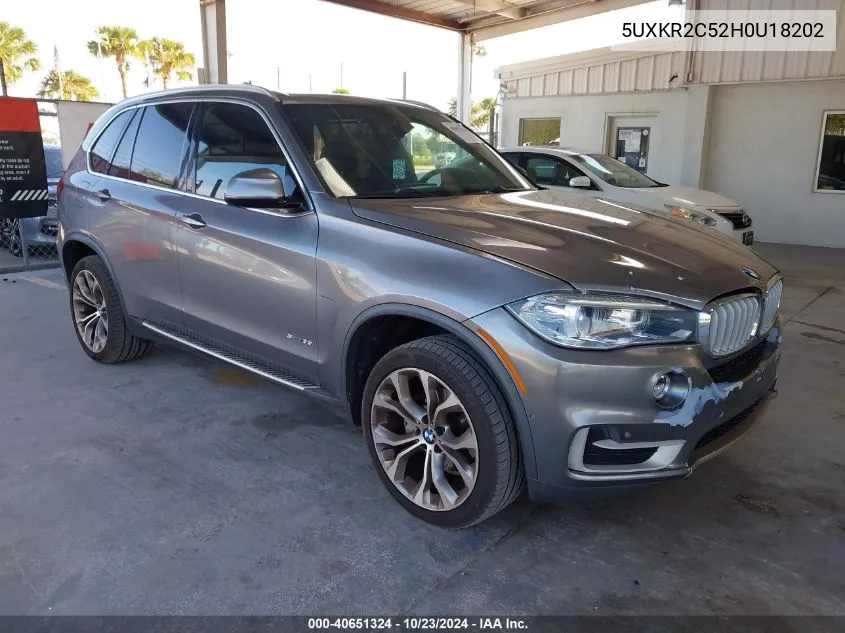 2017 BMW X5 Sdrive35I VIN: 5UXKR2C52H0U18202 Lot: 40651324