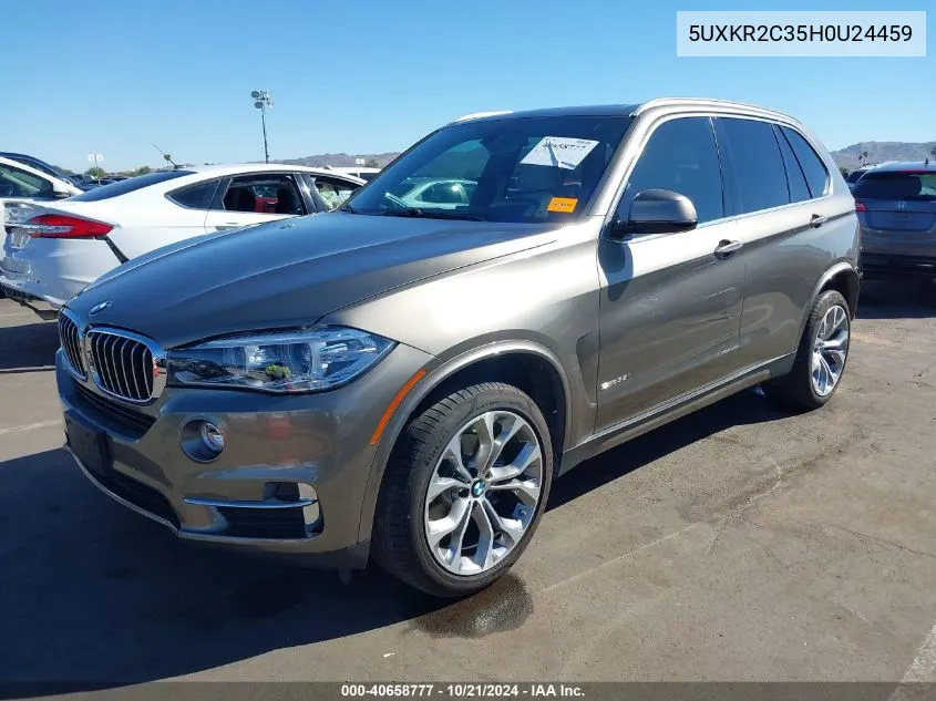 2017 BMW X5 Sdrive35I VIN: 5UXKR2C35H0U24459 Lot: 40658777