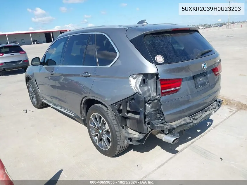 2017 BMW X5 Sdrive35I VIN: 5UXKR2C39H0U23203 Lot: 40659055