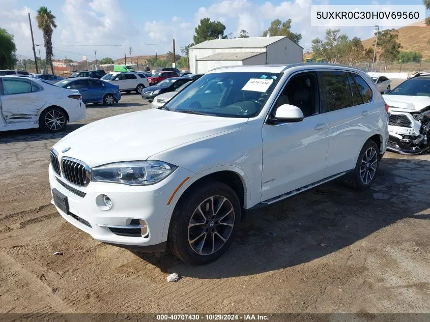 2017 BMW X5 xDrive35I VIN: 5UXKR0C30H0V69560 Lot: 40707430