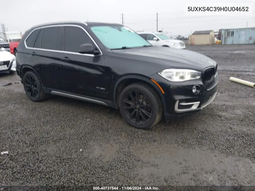 2017 BMW X5 xDrive35D VIN: 5UXKS4C39H0U04652 Lot: 40737544