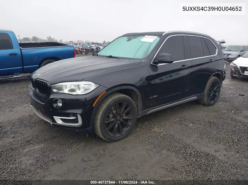 2017 BMW X5 xDrive35D VIN: 5UXKS4C39H0U04652 Lot: 40737544