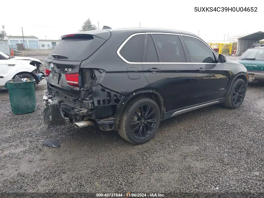 2017 BMW X5 xDrive35D VIN: 5UXKS4C39H0U04652 Lot: 40737544