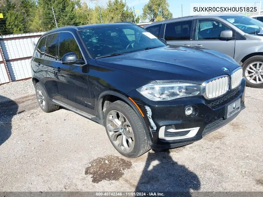 2017 BMW X5 xDrive35I VIN: 5UXKR0C5XH0U51825 Lot: 40742346