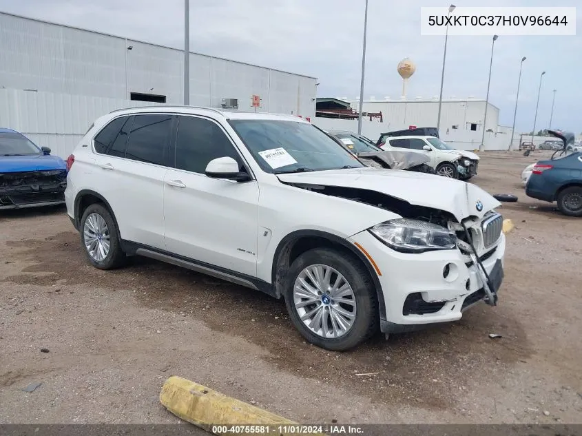 2017 BMW X5 Edrive xDrive40E Iperformance VIN: 5UXKT0C37H0V96644 Lot: 40755581