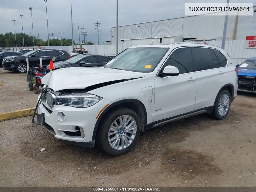 2017 BMW X5 Edrive xDrive40E Iperformance VIN: 5UXKT0C37H0V96644 Lot: 40755581