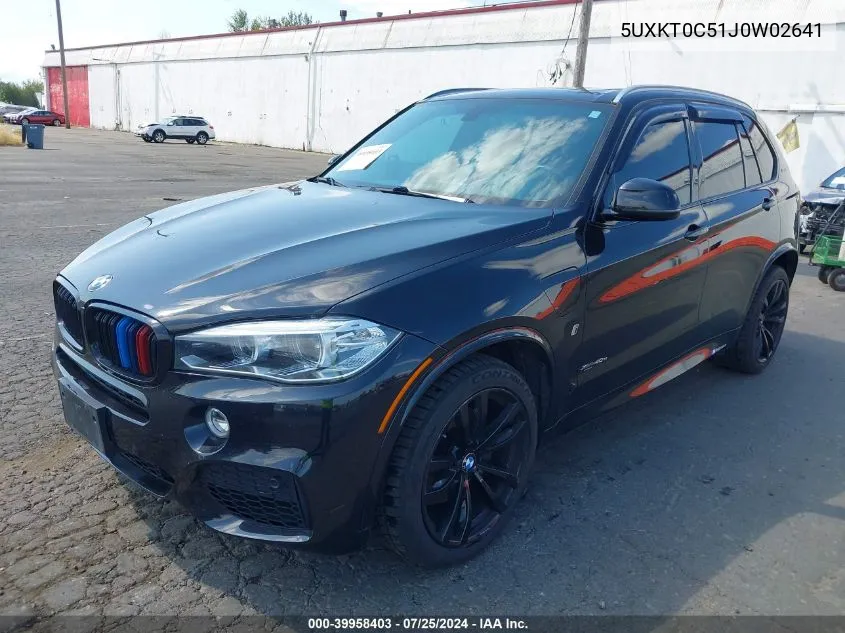 2018 BMW X5 Edrive xDrive40E Iperformance VIN: 5UXKT0C51J0W02641 Lot: 39958403