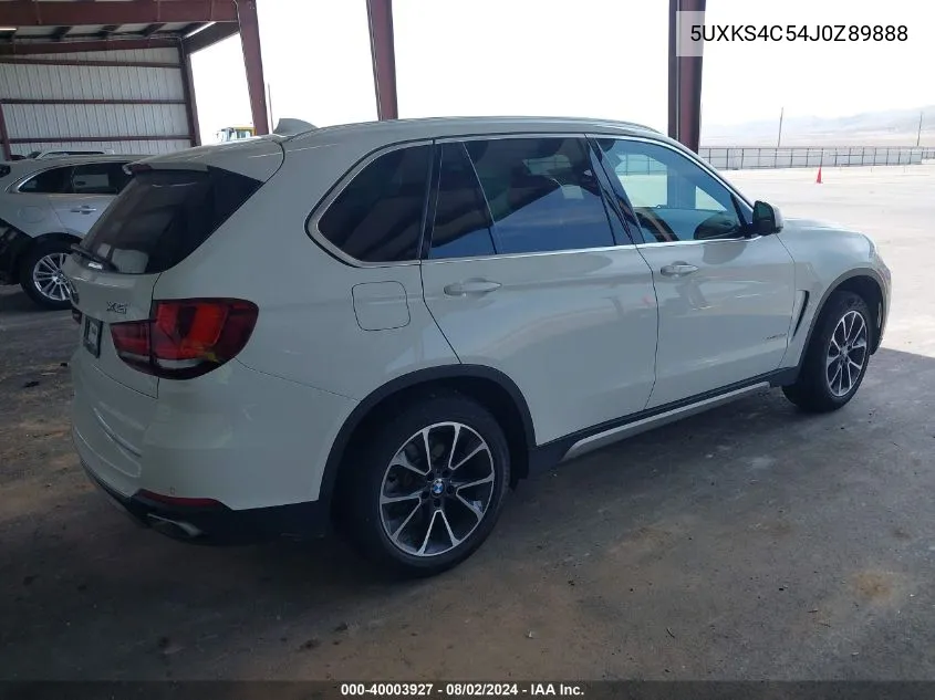 2018 BMW X5 xDrive35D VIN: 5UXKS4C54J0Z89888 Lot: 40003927