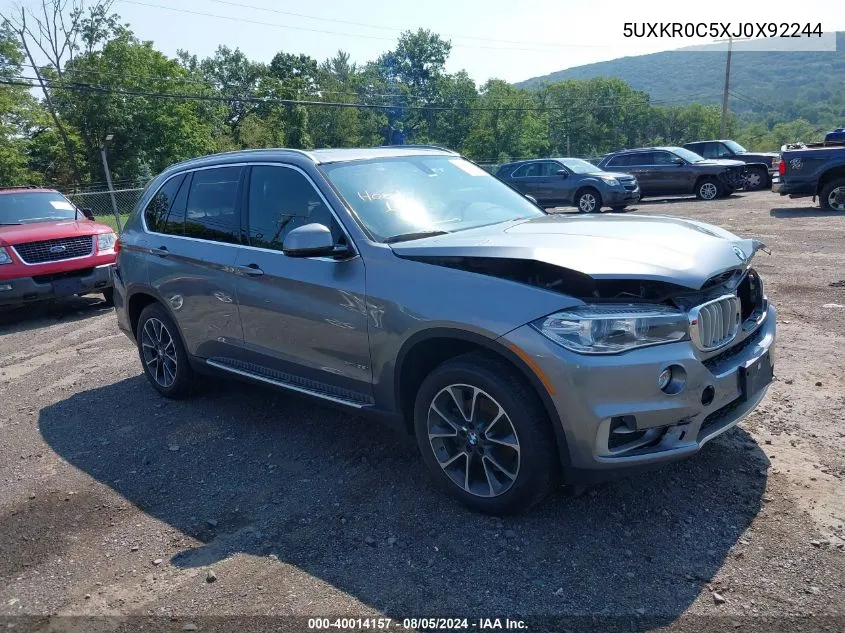 5UXKR0C5XJ0X92244 2018 BMW X5 xDrive35I