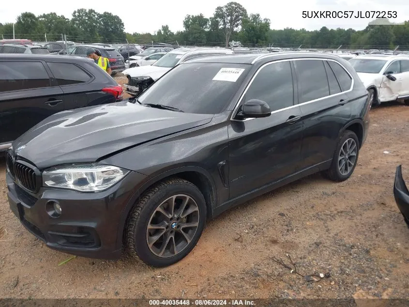 2018 BMW X5 xDrive35I VIN: 5UXKR0C57JL072253 Lot: 40035448