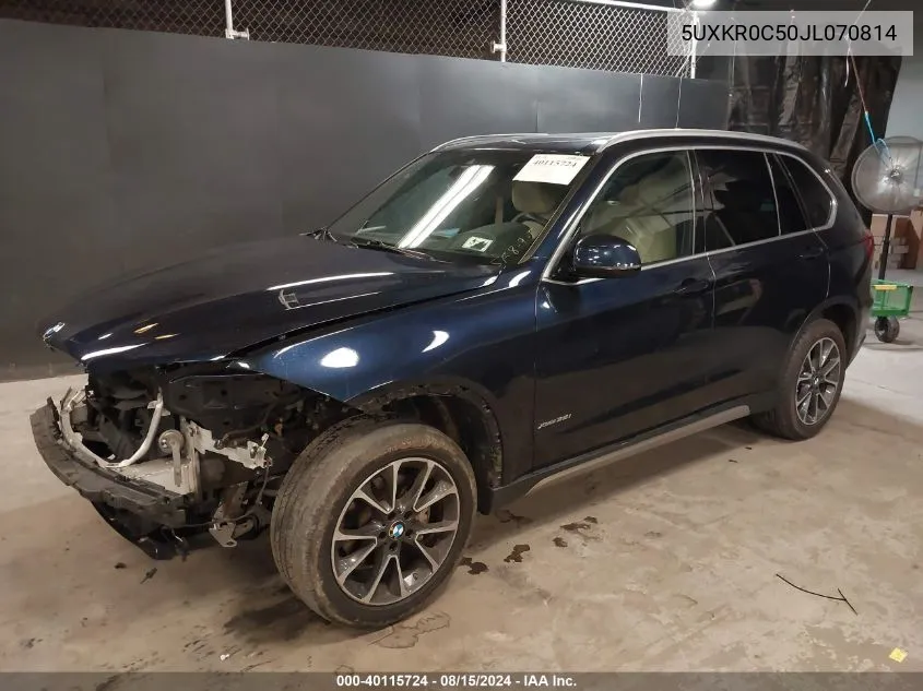 5UXKR0C50JL070814 2018 BMW X5 xDrive35I