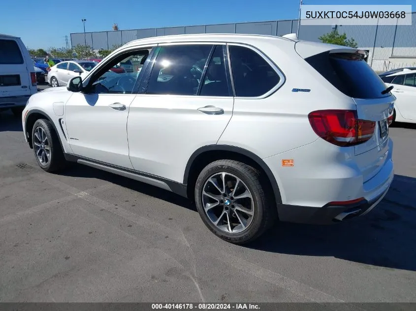 2018 BMW X5 Edrive xDrive40E Iperformance VIN: 5UXKT0C54J0W03668 Lot: 40146178