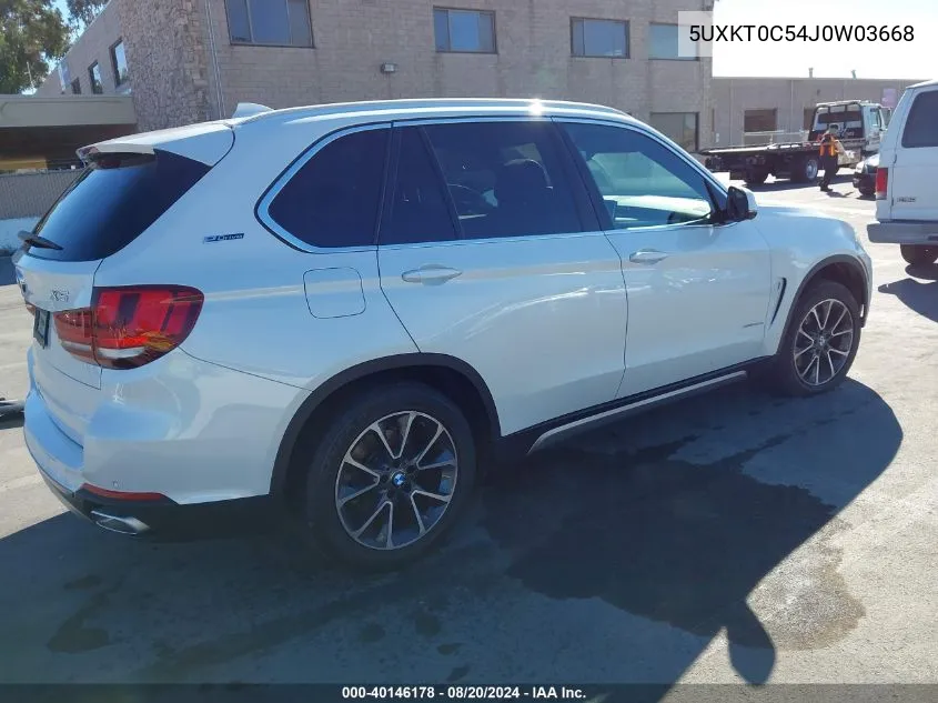 2018 BMW X5 Edrive xDrive40E Iperformance VIN: 5UXKT0C54J0W03668 Lot: 40146178