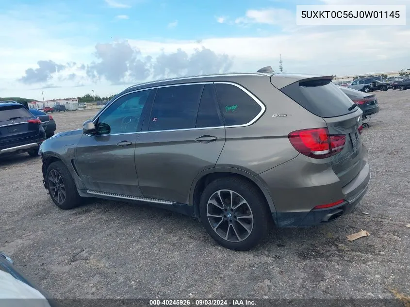 2018 BMW X5 Edrive xDrive40E Iperformance VIN: 5UXKT0C56J0W01145 Lot: 40245926