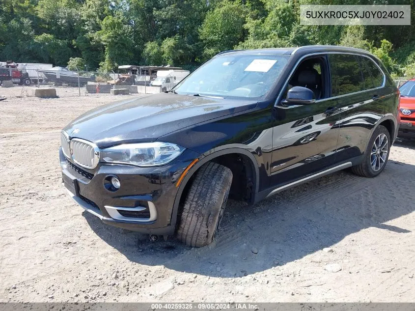 5UXKR0C5XJ0Y02402 2018 BMW X5 xDrive35I