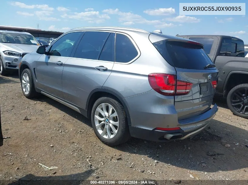 2018 BMW X5 xDrive35I VIN: 5UXKR0C55J0X90935 Lot: 40271396