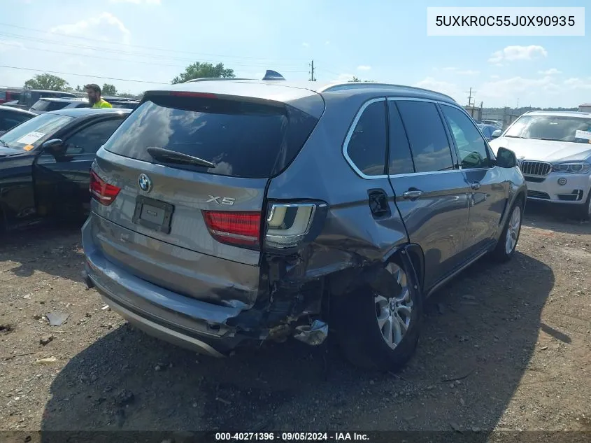 2018 BMW X5 xDrive35I VIN: 5UXKR0C55J0X90935 Lot: 40271396