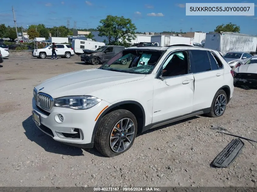 5UXKR0C55J0Y00007 2018 BMW X5 xDrive35I