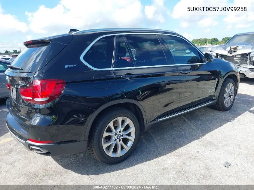 2018 BMW X5 Edrive xDrive40E Iperformance VIN: 5UXKT0C57J0V99258 Lot: 40277782