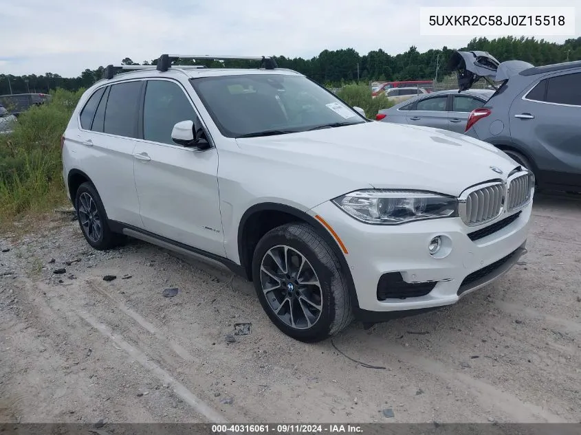 2018 BMW X5 Sdrive35I VIN: 5UXKR2C58J0Z15518 Lot: 40316061