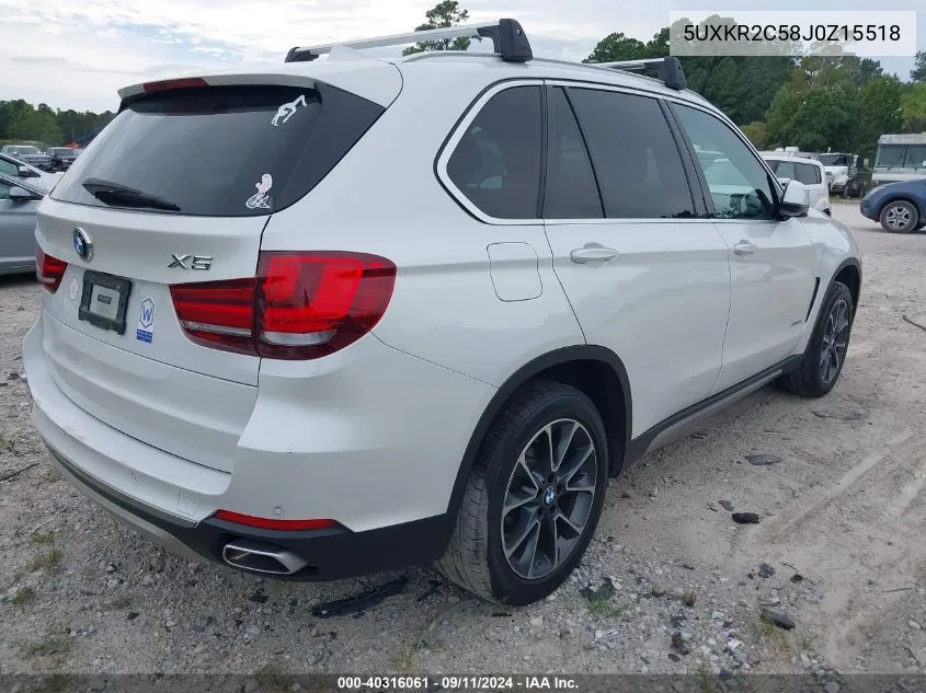 5UXKR2C58J0Z15518 2018 BMW X5 Sdrive35I